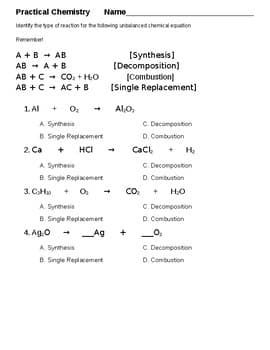 single-replacement-reactions-quiz
